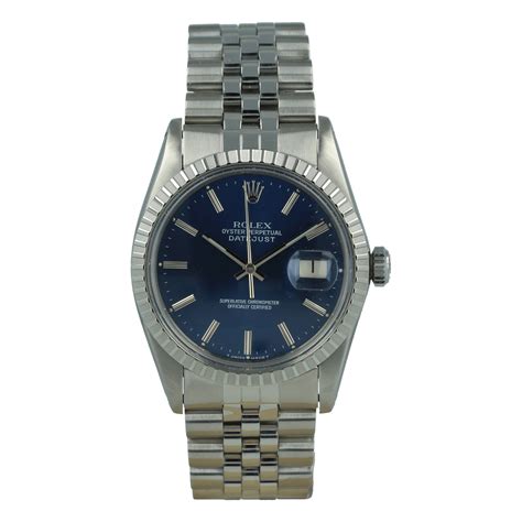 rolex datejust 16030 blue dial|Rolex Datejust 16030 price.